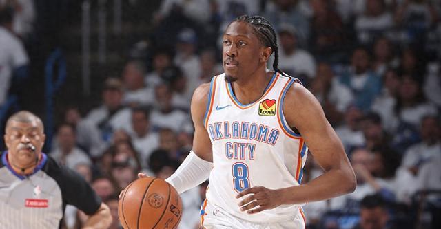 湖人第二轮打雷霆有希望了，杰伦-威廉姆斯，雷霆的第二号人物，跟太阳比赛中，因为左