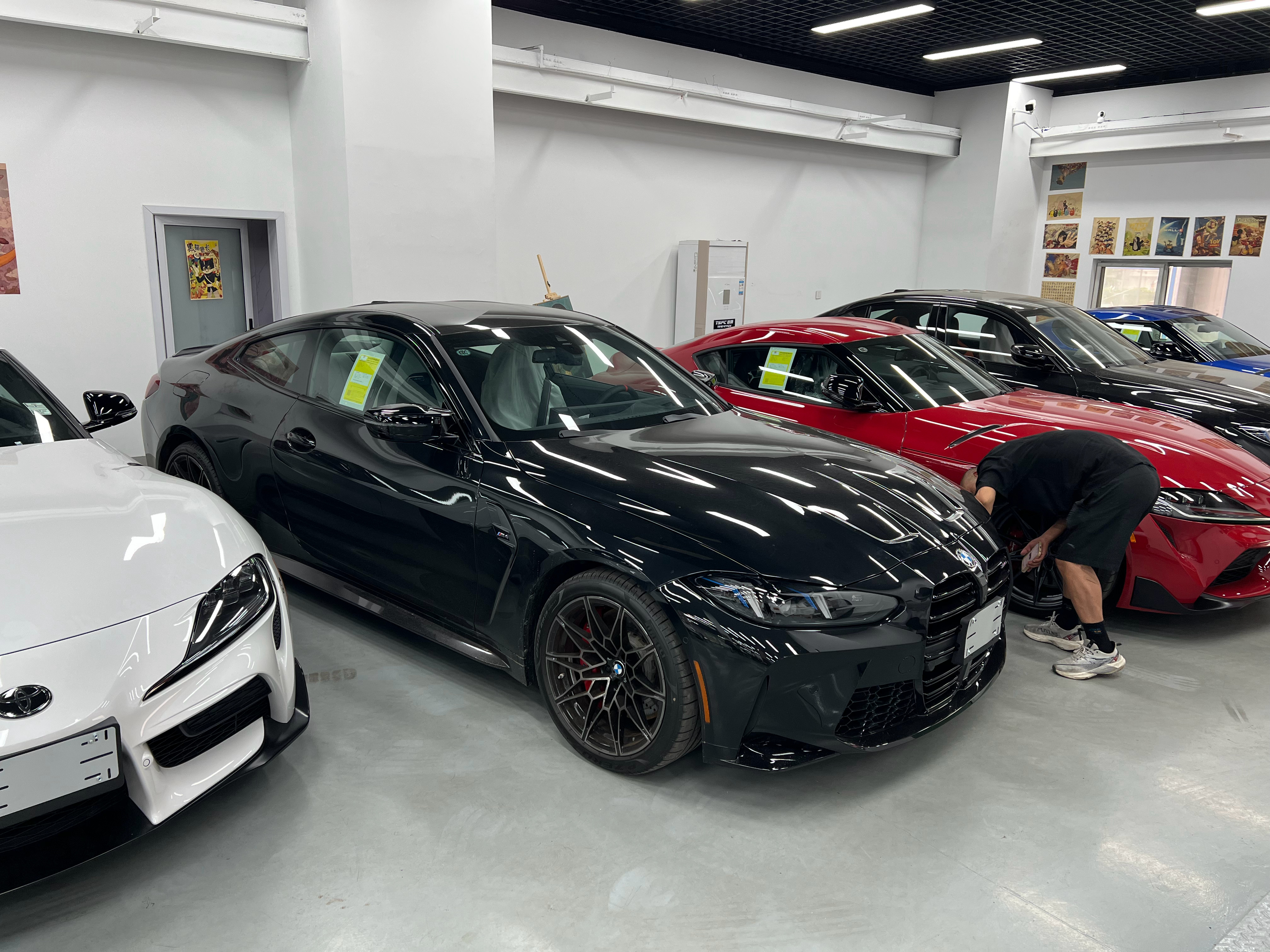 手动挡BMW M4客户委派物流来验车了嘿嘿嘿，准备交付 天津·中国天津自由贸易试