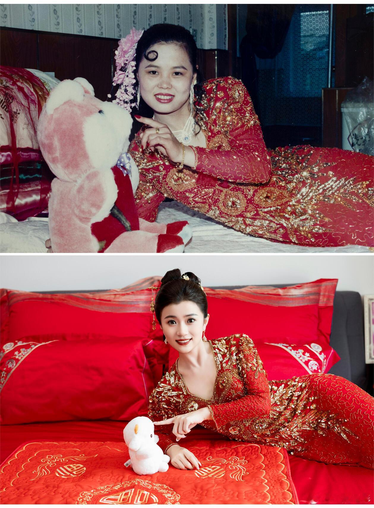 这件衣服是妈妈出嫁那天穿的！ 