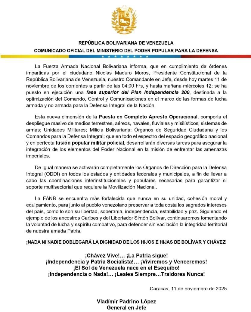 美国”福特号“航母战斗群很快将抵达加勒比海海域
随着美国入侵威胁越来越严重，
1