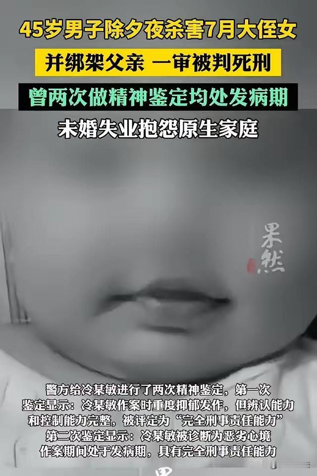 这是一起震惊社会的刑事案件，关涉冷某因长期工作与生活的挫折，产生严重精神问题，最