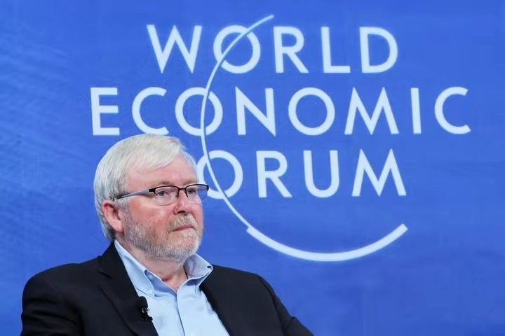 国外唱衰中国，说的太离谱，连陆克文都看不下去了。这位会讲中文的澳大利亚前总理在达