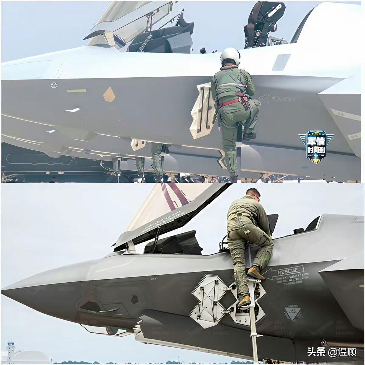 F-35和歼-35的内置登机梯，看似小细节，却直接暴露了两国完全不同的工业设计与