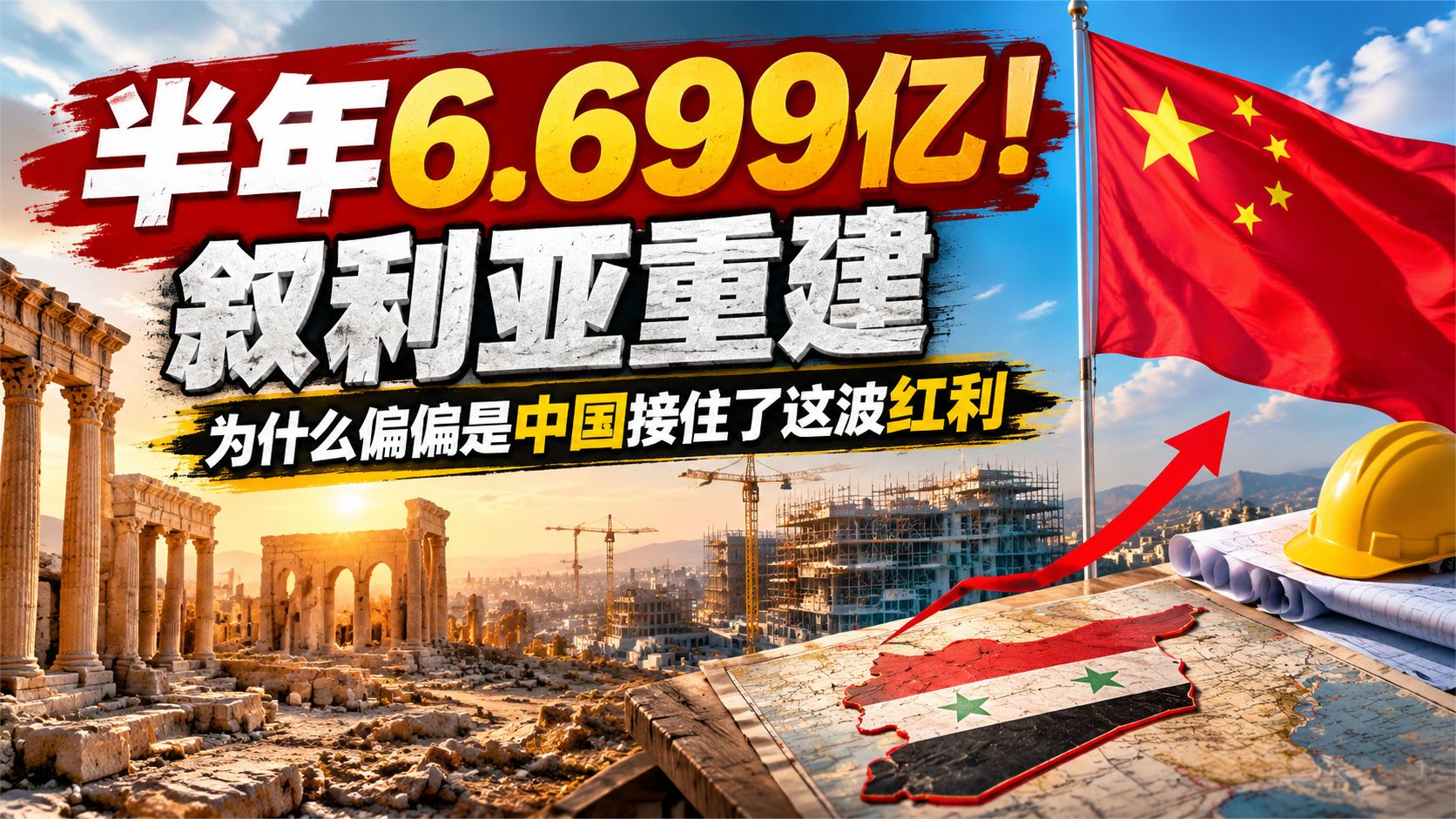 半年6.699亿！叙利亚重建，为什么偏偏是中国接住了这波红利