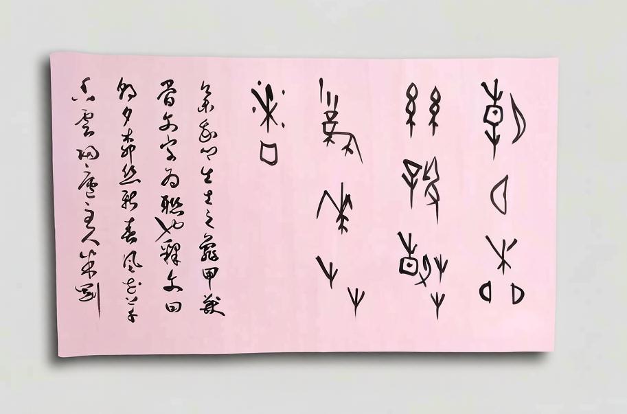 米刚甲骨文作品