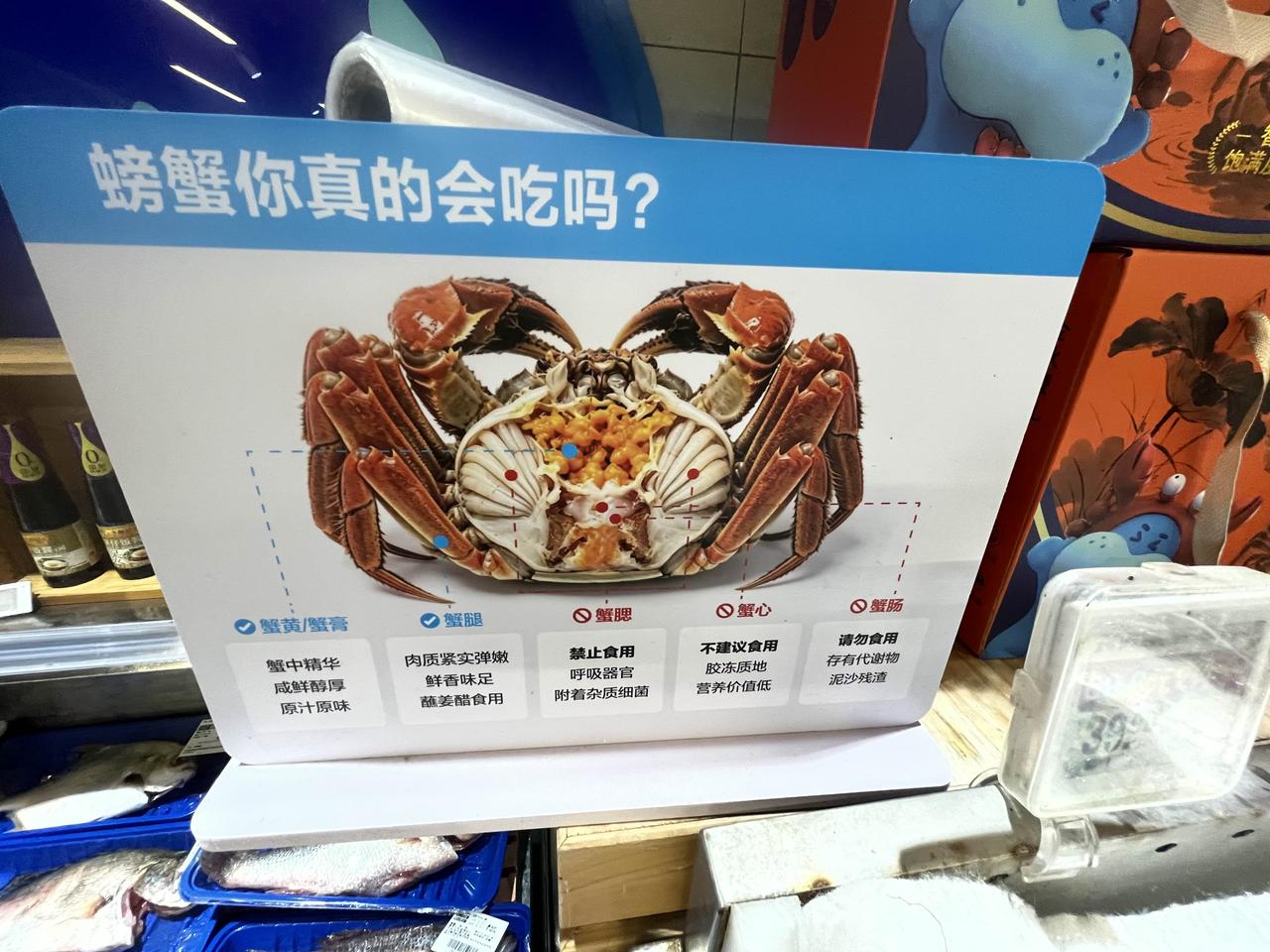吃螃蟹时要注意哪些部位不能吃哦！
