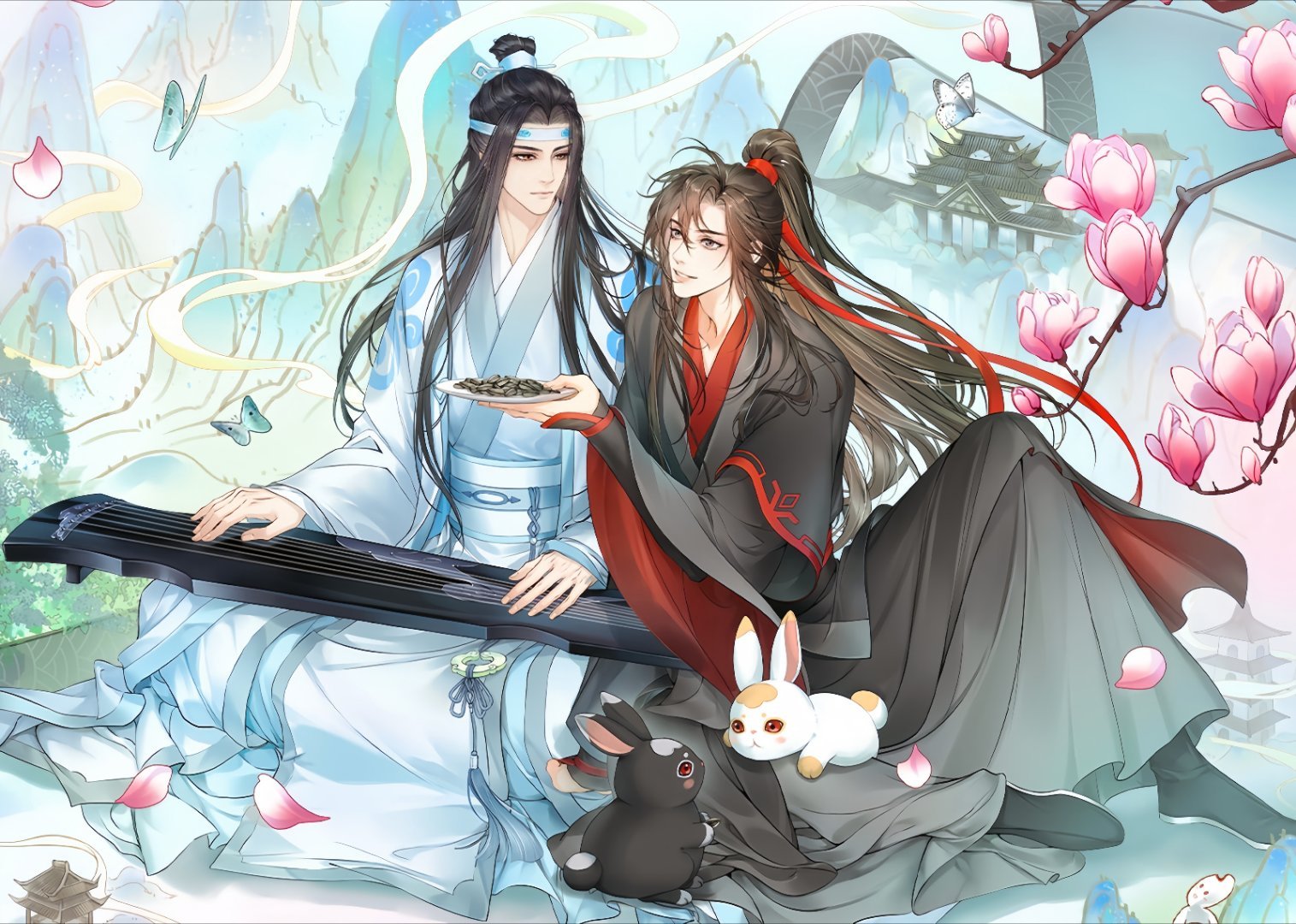 魔道祖师动画忘羡神仙眷侣天生一对 蓝忘机｜魏无羡｜忘羡来一起磕瓜子吧～次元新星计