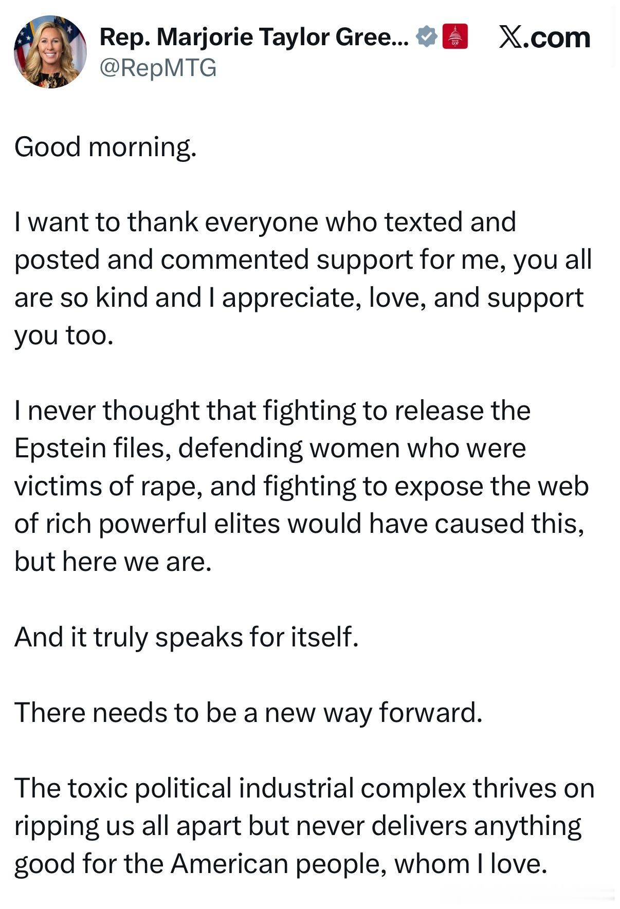 【黄金时代】马娇蕊绿茶般扮演受害者，并感谢支持她的人马娇蕊：早上好。我要感谢所有