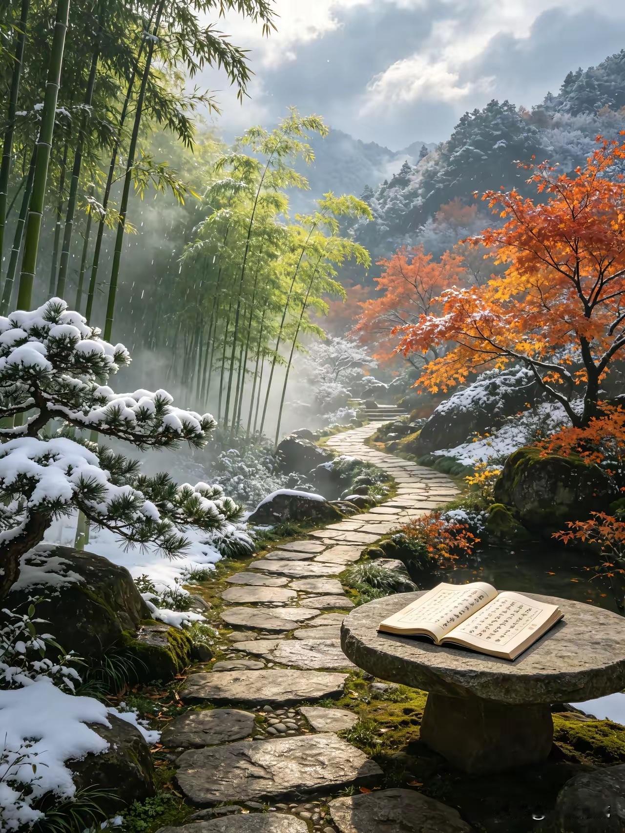 风霜雨雪藏诗韵，
锅碗瓢盆有画音。
横批：《诗韵与画音》