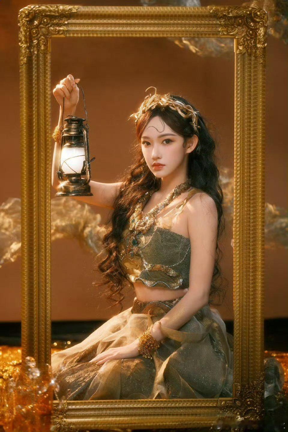 程潇金色蛇女 好神性的美 