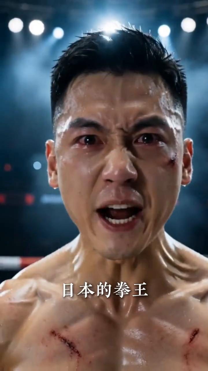 中国的亲人们，日本的拳王倒在了我的拳头下，我想得到你们的支持。