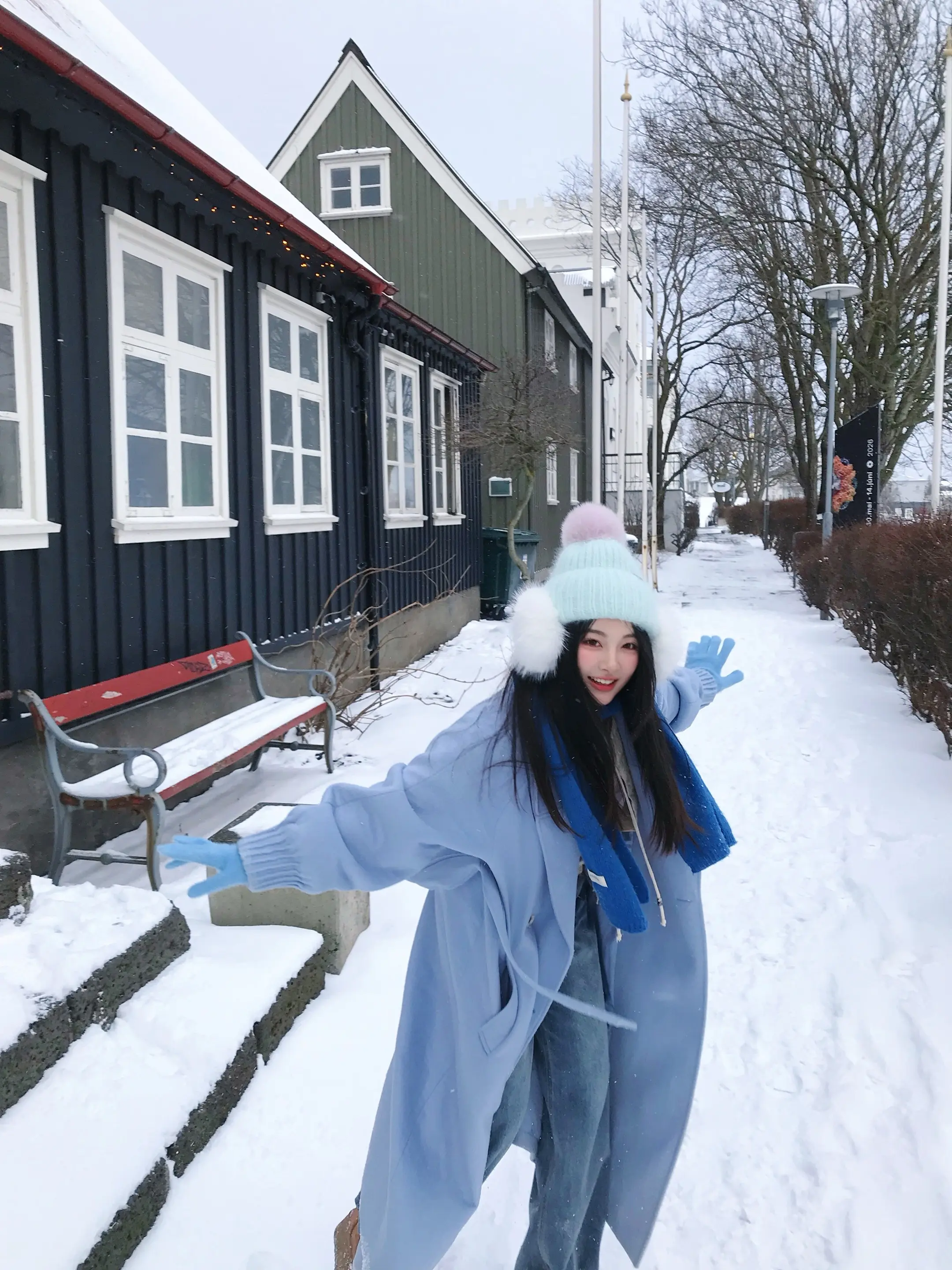 ❄️冰岛的大雪里我毛茸茸的撒欢儿