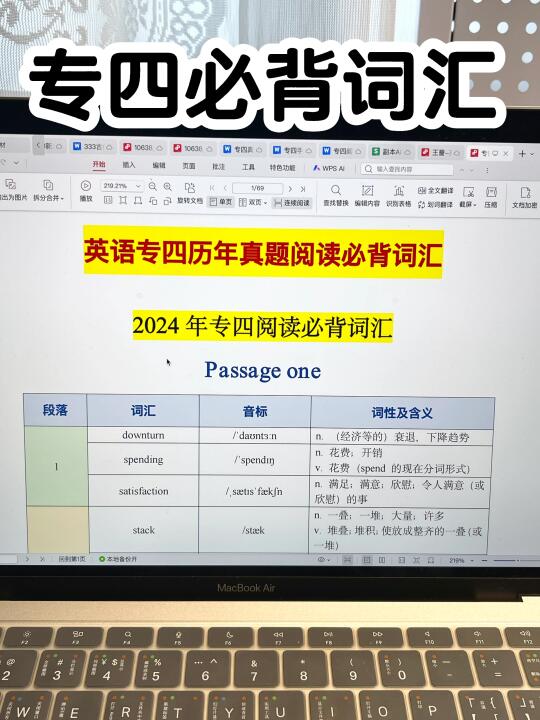 专四速进！死磕5000词不如背透阅读真题词汇✅