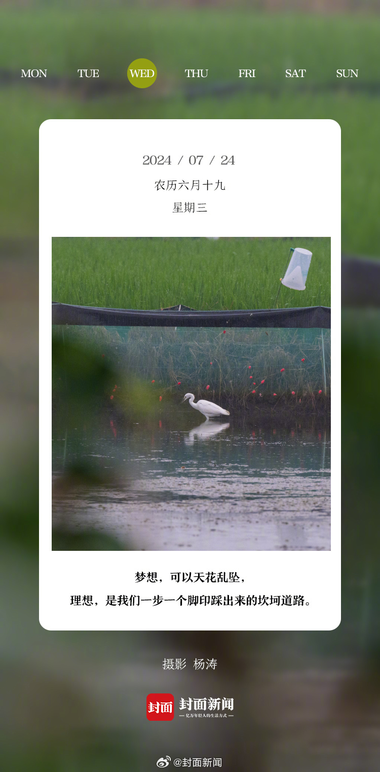 #小封日历# 早安，周三啦！今天叫醒你的是_____？[抱一抱] ​​​