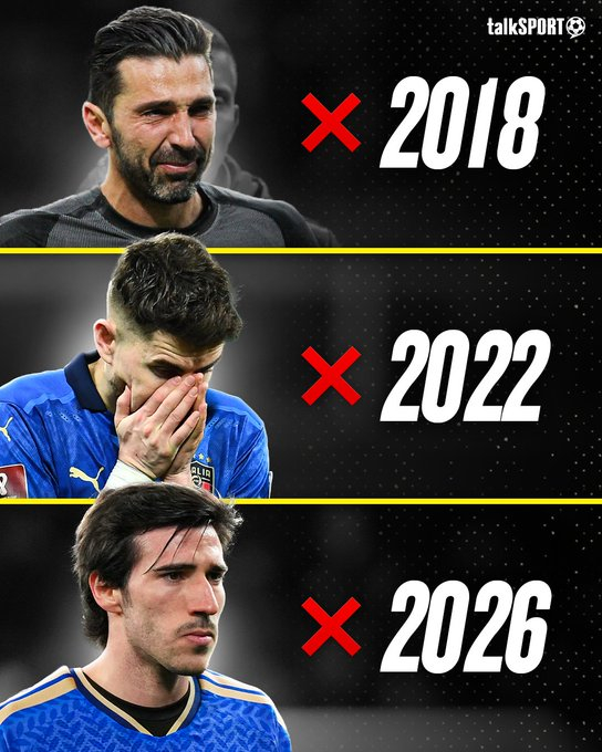 刘语熙心疼意大利球迷 ：又一个四年…意大利连续三届错过世界杯，还赶上愚人节这么一