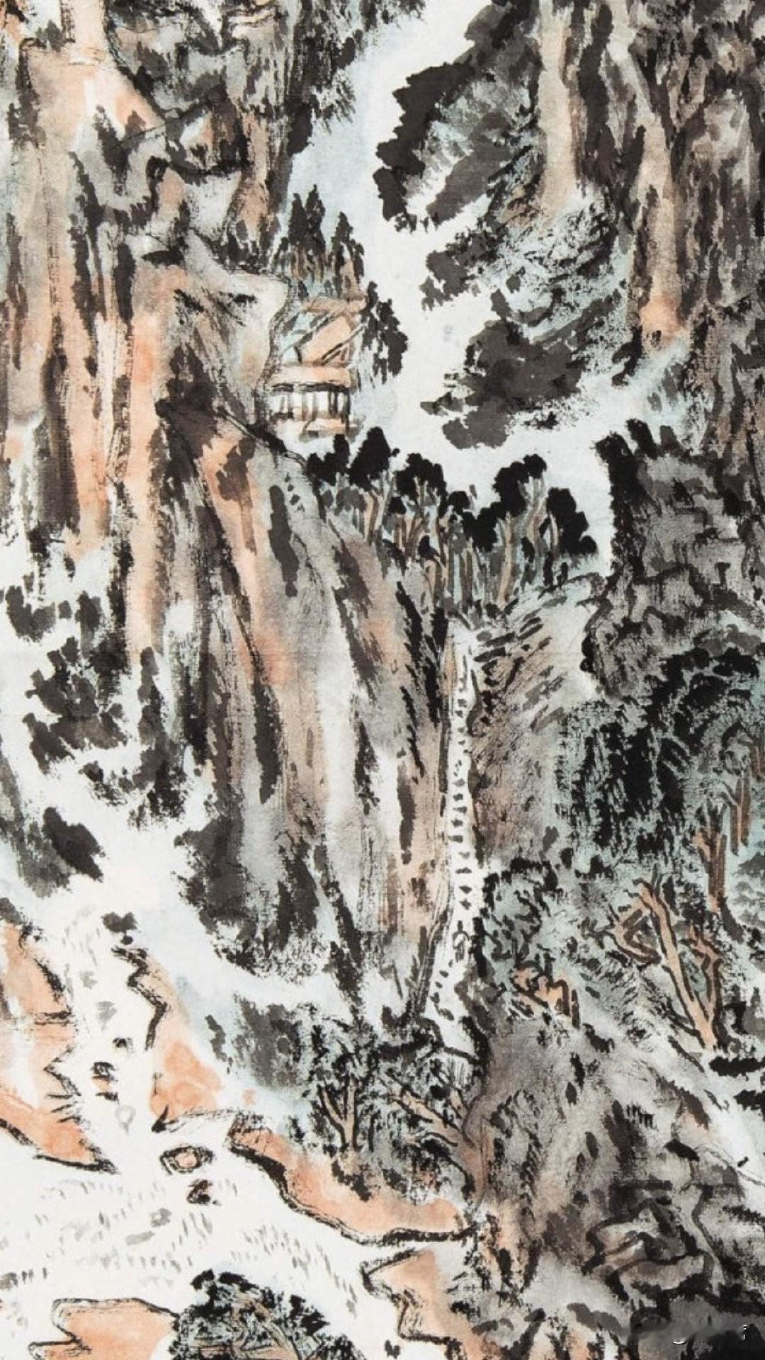 陆俨少先生是我国现代杰出的山水画大家。他的山水画独具一格，在传统基础上大胆创新。