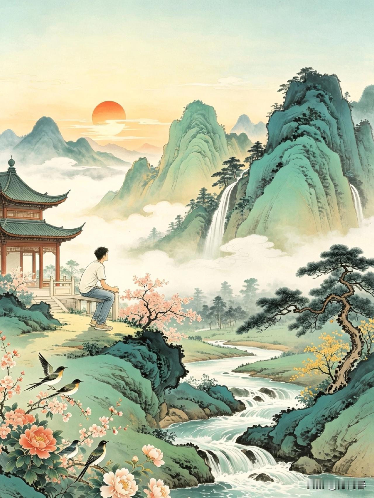 莺啼序/五一遐想
文/方尚春

槐风暗熏禹甸，恰南薰初度。黉门静、九室空明，倩谁
