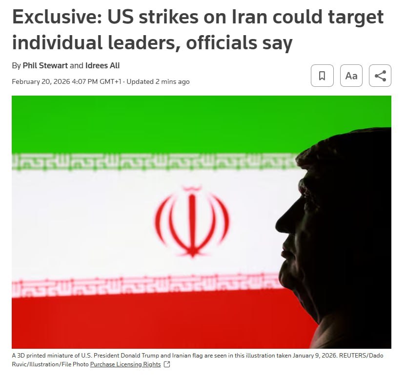 据路透社援引两名美国官员的话称，美国针对伊朗的军事规划已进入“高级阶段”，可能的