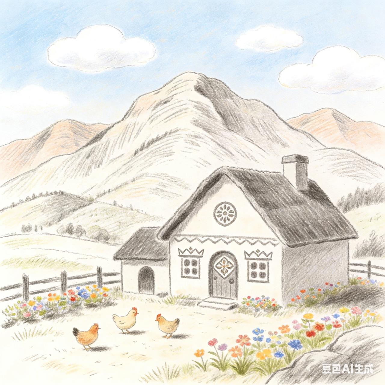 很久以前，桃花岭下住着几户农家，家家院子里都有一口水井。

  忽一日，人们发现