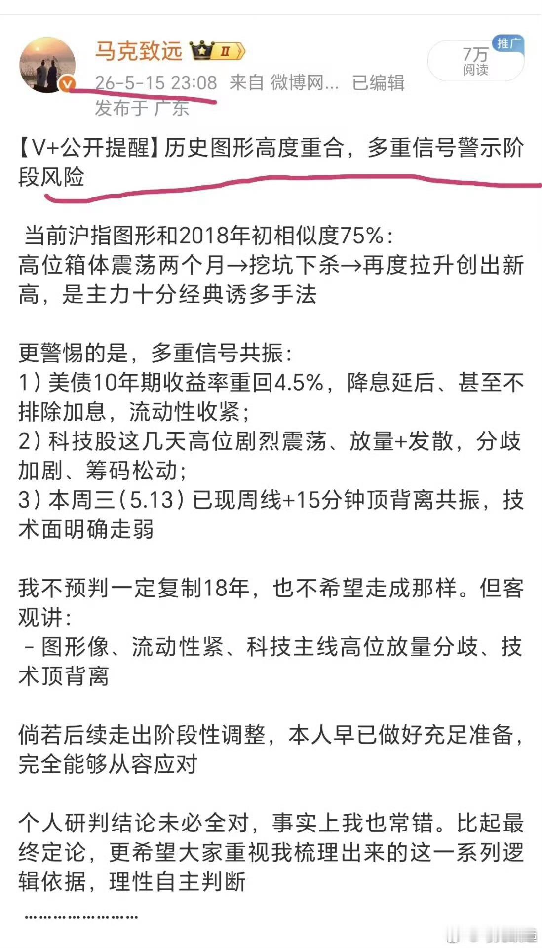 半载三轮顶部预警全部应验，苦口风控却换来无端非议从初春到盛夏，今年上半年三轮风险