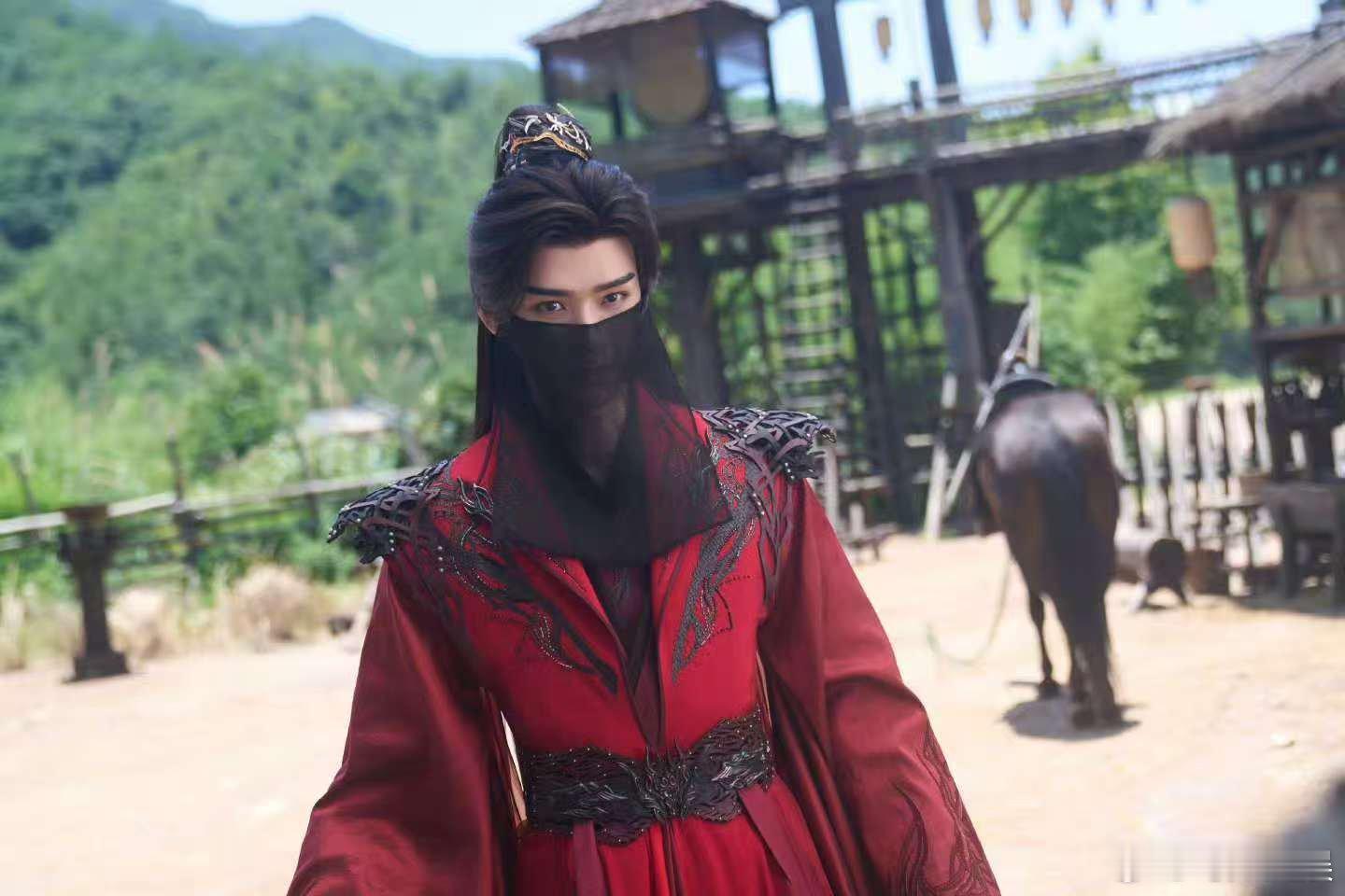 龚俊黑纱红衣龚俊黑纱掩面龚俊黑纱红衣， 黑纱掩面，[色][色][色] ​​​