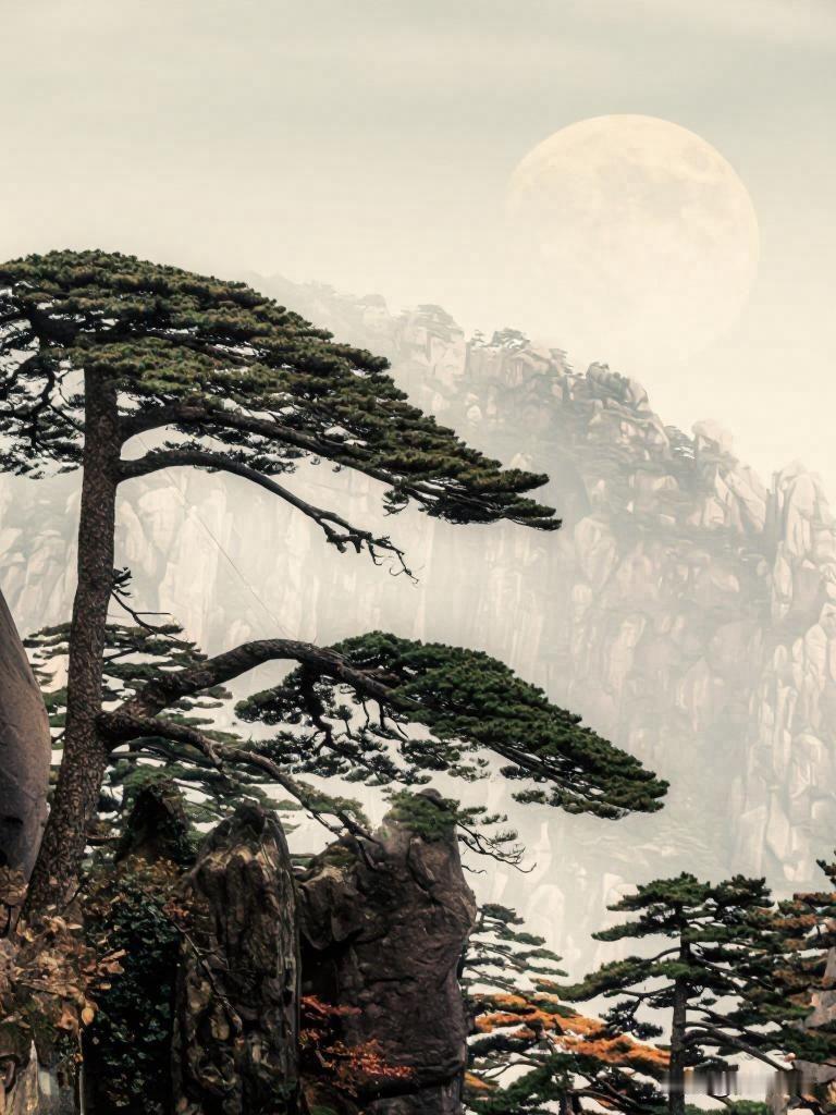 高山吟   【文｜狐山诗行】

高处清寒驻，孤云伴影闲。
挥毫凝万古，明月满千山