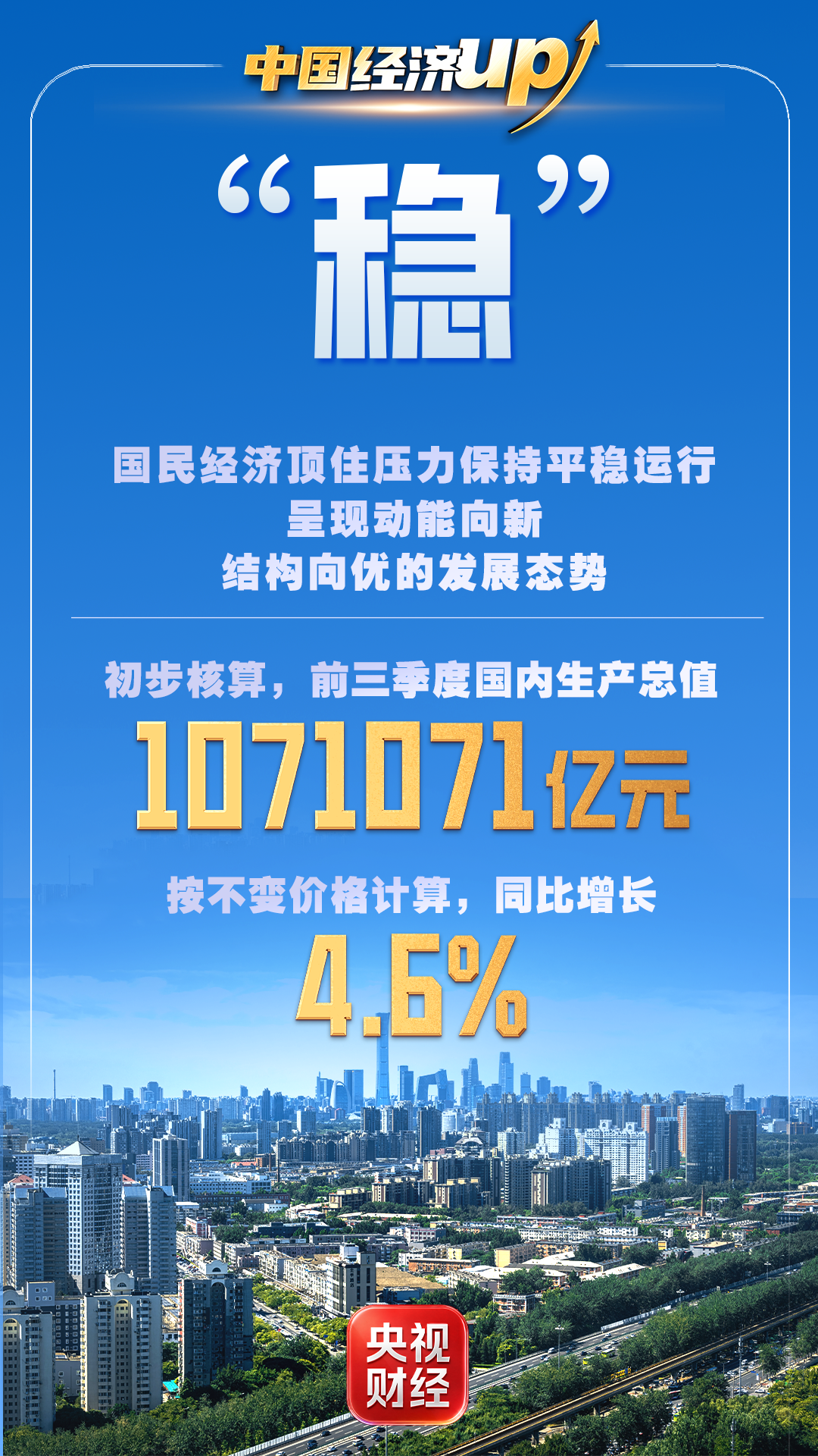 “稳、丰、新、好、快、优” 六个字读懂中国经济秋季报