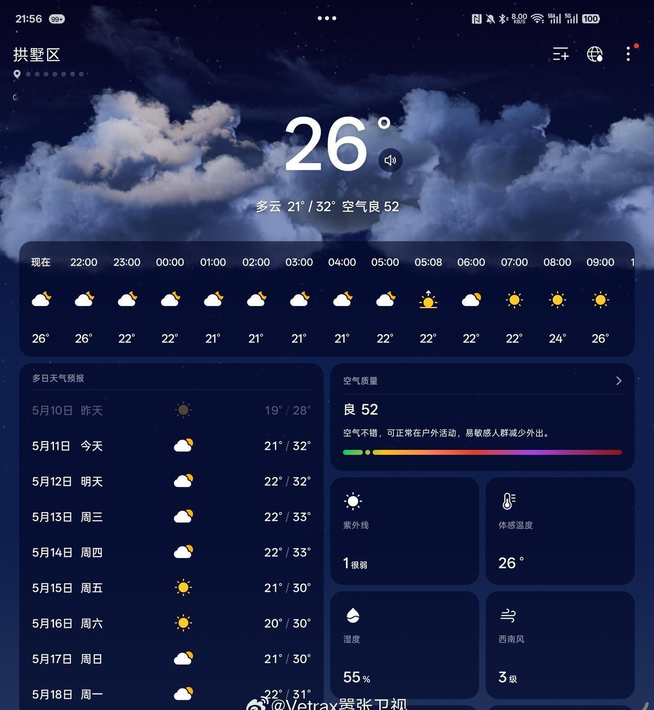 大晚上的，杭州现在还有 26℃……[无聊] ​​​