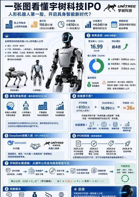 宇树上市，机器人时代要来了？
宇树科技，真的要走向资本市场了。	这个曾经凭借“机