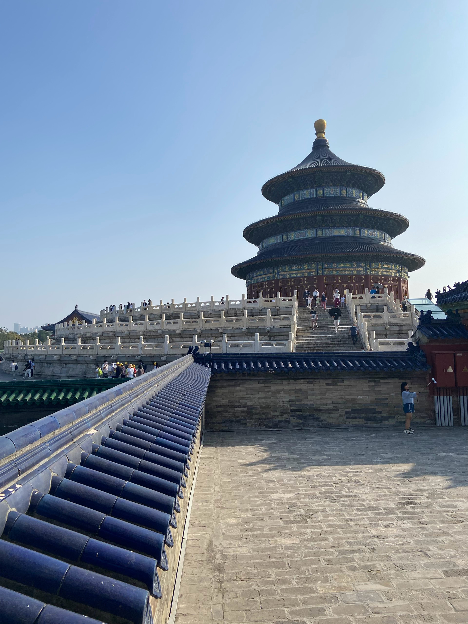 今天天坛挺热闹啊，我也晒个天坛的图吧！四年前去的！天坛遇见天坛
