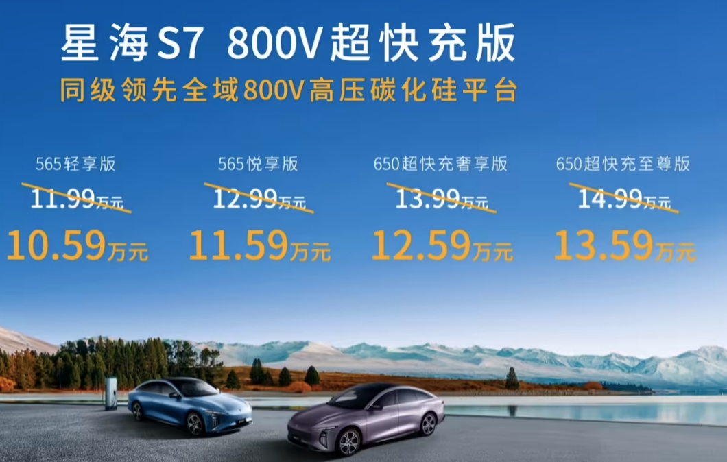 10.59 万元起!东风风行星海 S7 800V 碳化硅超充版开启预售 ​​​