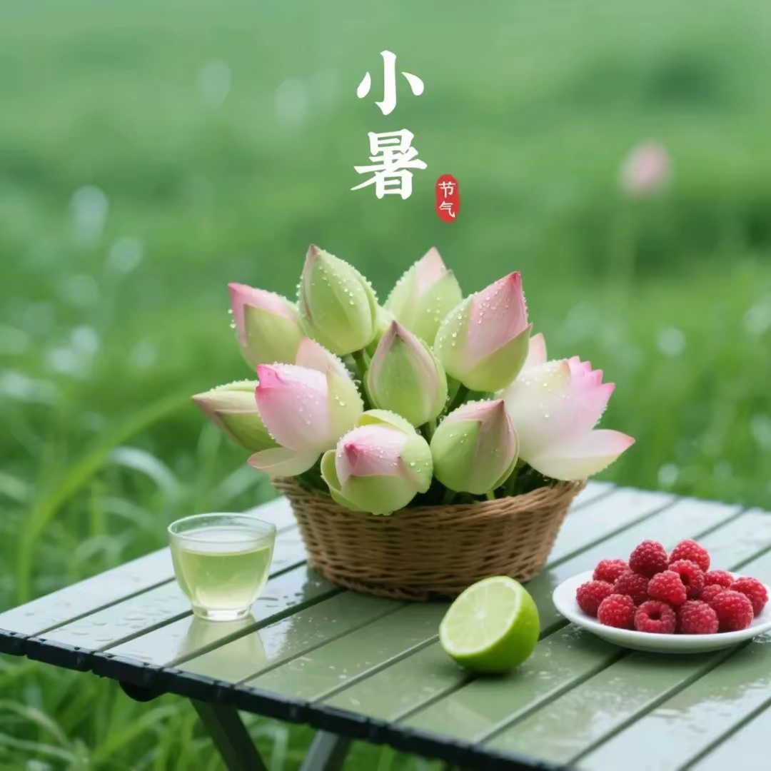 今日小暑，湿热蒸腾，暑气渐盛。很多人一到小暑就会出现：浑身沉重、晨起困倦、胃口变