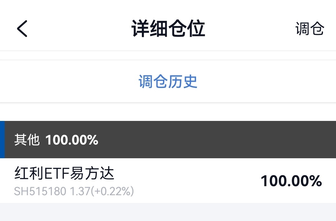 指数基金组合试验 红利因子组合该组合全仓中证红利指数基金ETF，一直满仓，中间没