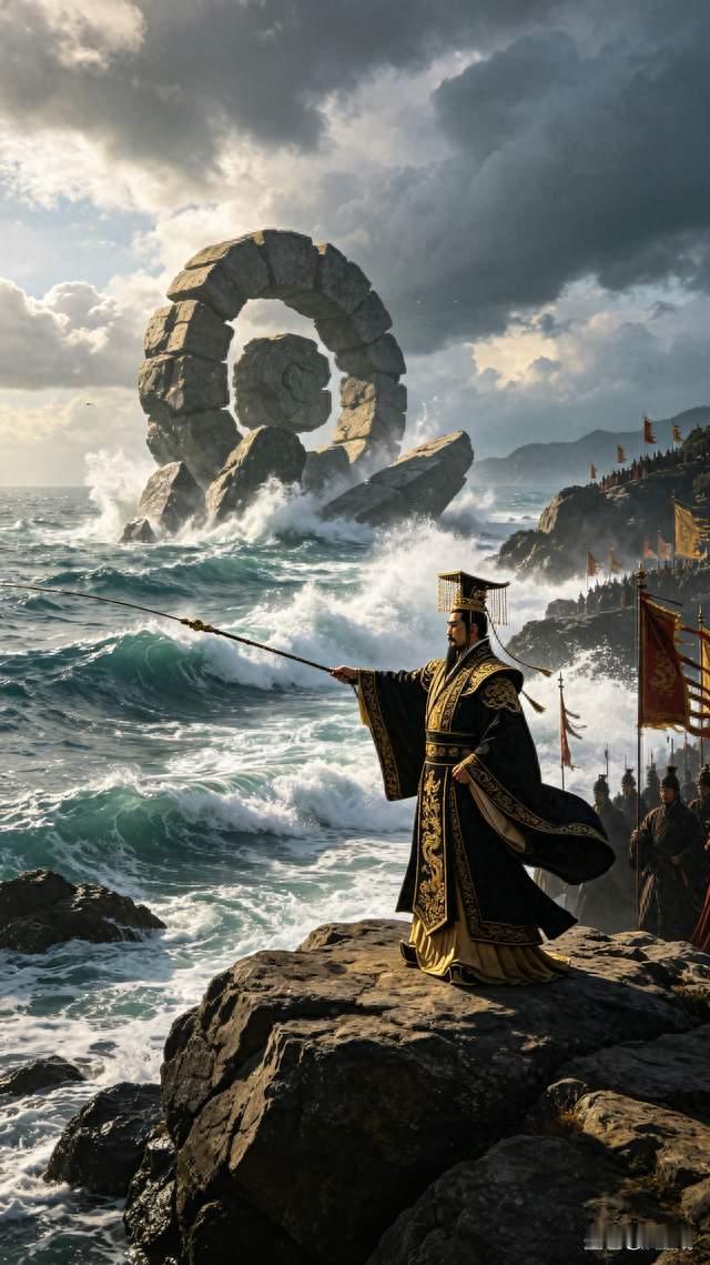 秦始皇鞭石，渡海记