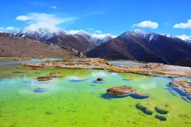 川西·泉华滩，它是比黄龙更仙的所在，这里一步一天堂！ ​​​