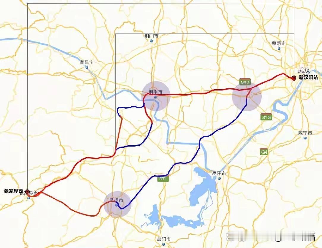 2026新年点评：武汉至张家界高铁的博弈，仙桃、荆州、常德博弈，公安、松滋、澧县