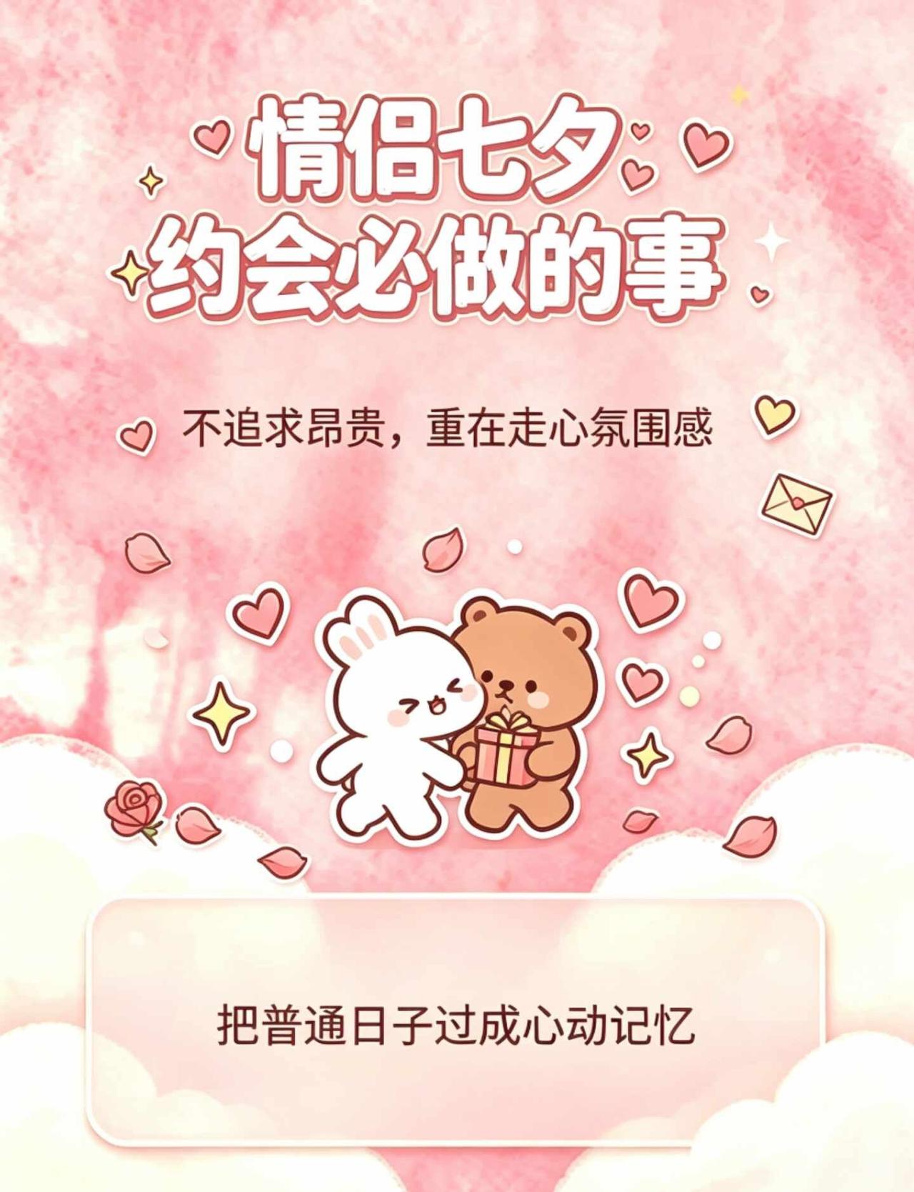 情侣七夕约会必做的几件小事
情侣约会 七夕攻略 恋爱技巧 恋爱要有仪式感