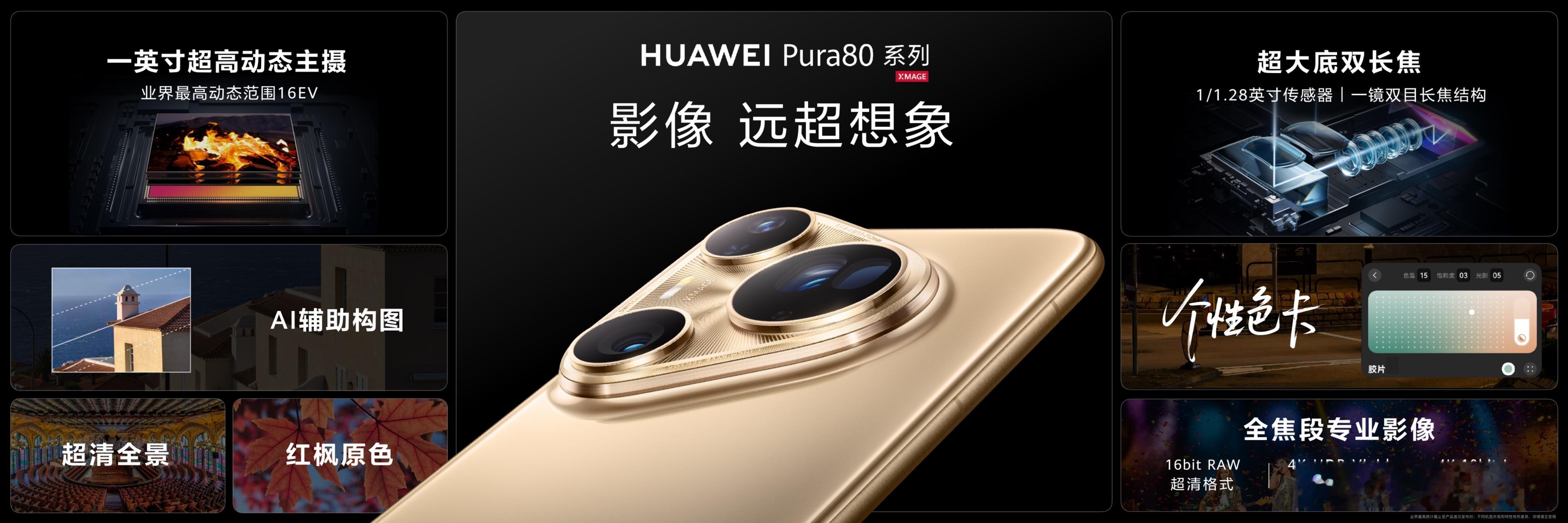 Pura80业界首创一镜双目长焦  长焦之神实至名归，华为Pura 80系列首发