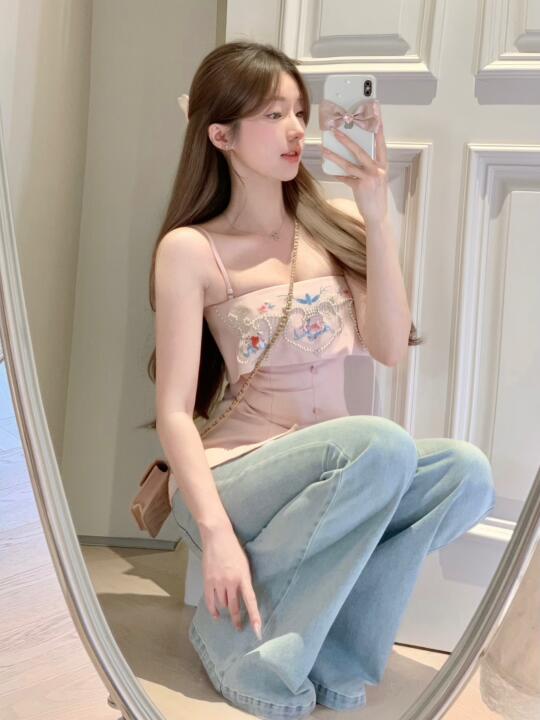 走！出去耍啦！粉蓝配真的有点东西💕