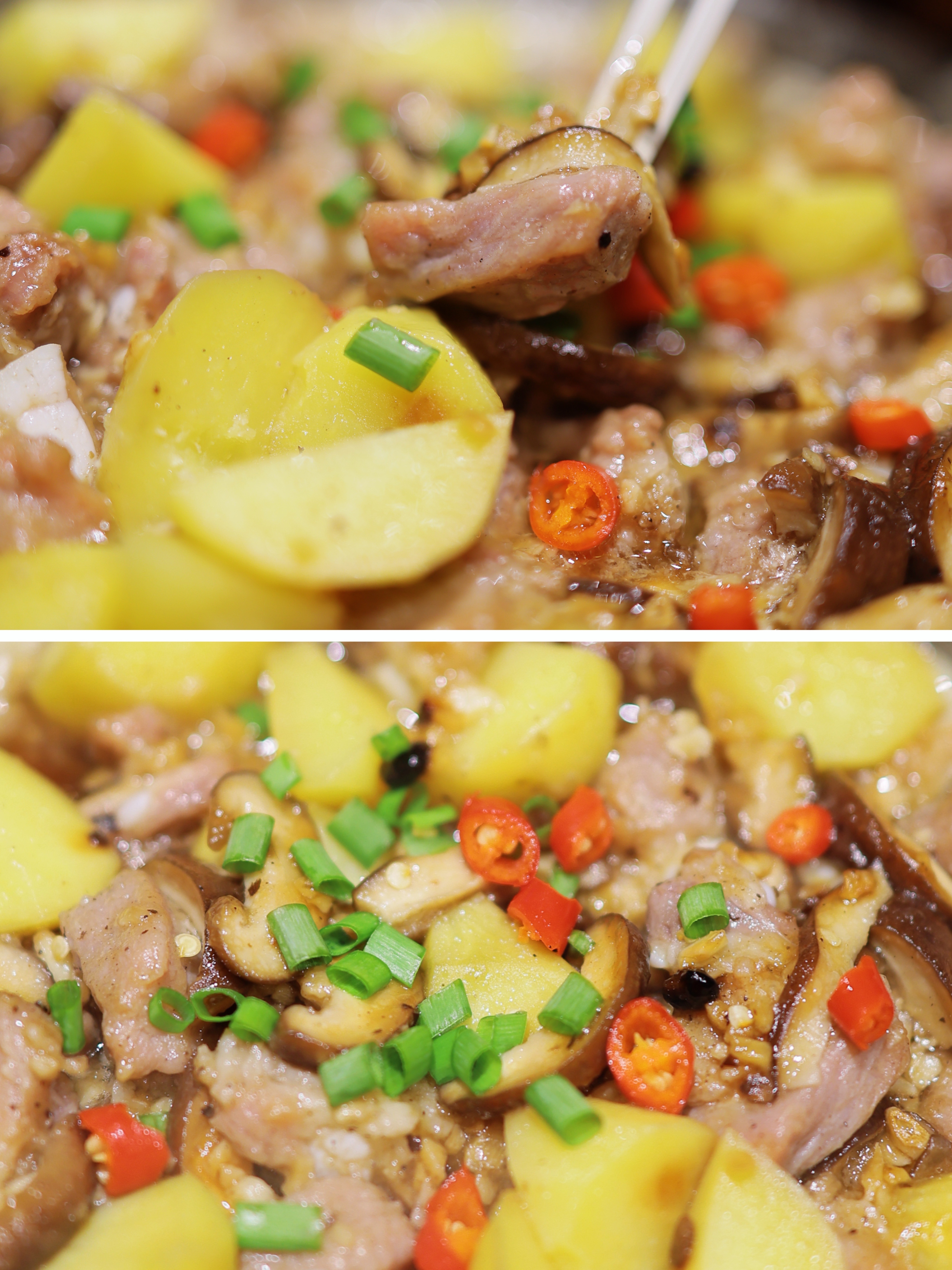 土豆蒸排骨