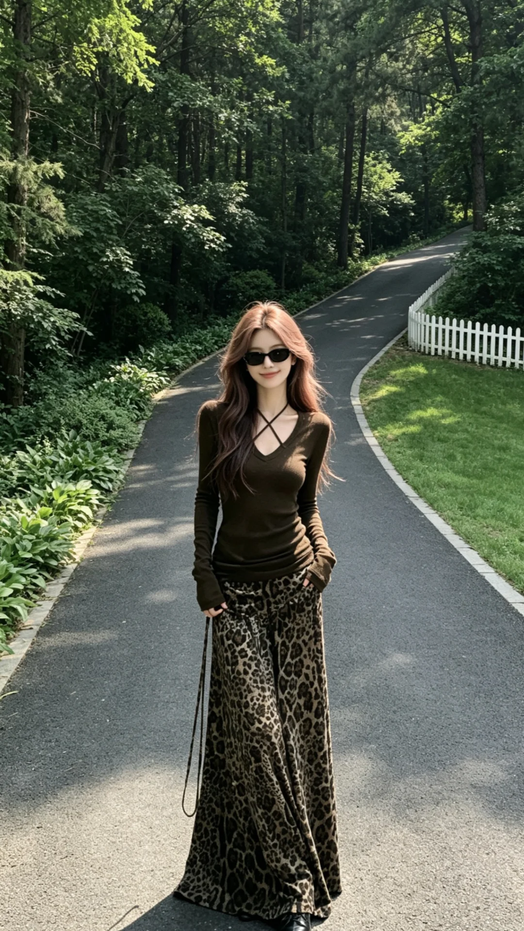 松弛感穿搭｜豹纹姐好美！