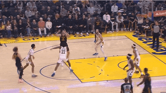 库里不在！追巴发力打停步行者！
在今天NAB常规赛勇士对阵步行者的第一节比赛中，