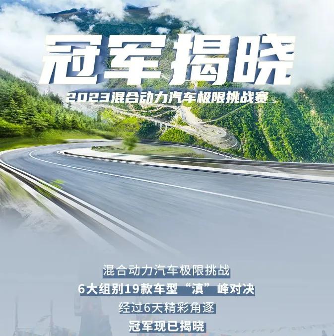 2023混合动力汽车极限挑战赛落下帷幕，2024款新岚图梦想家斩获冠军！
 
经