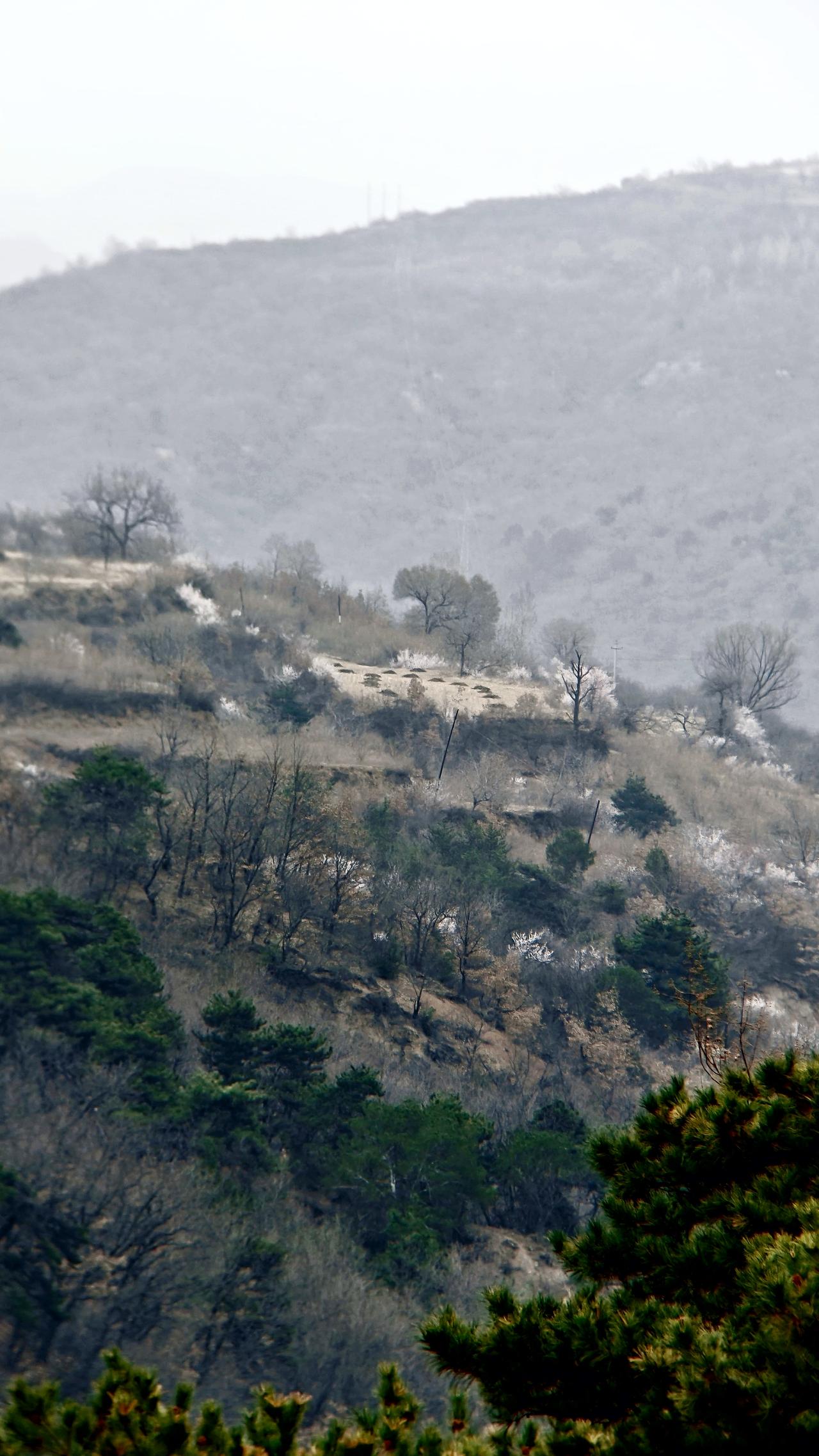 今天早上去乡宁参加个培训活动，早上从临汾出发，到光华下了高速，走国道，过断山岭。