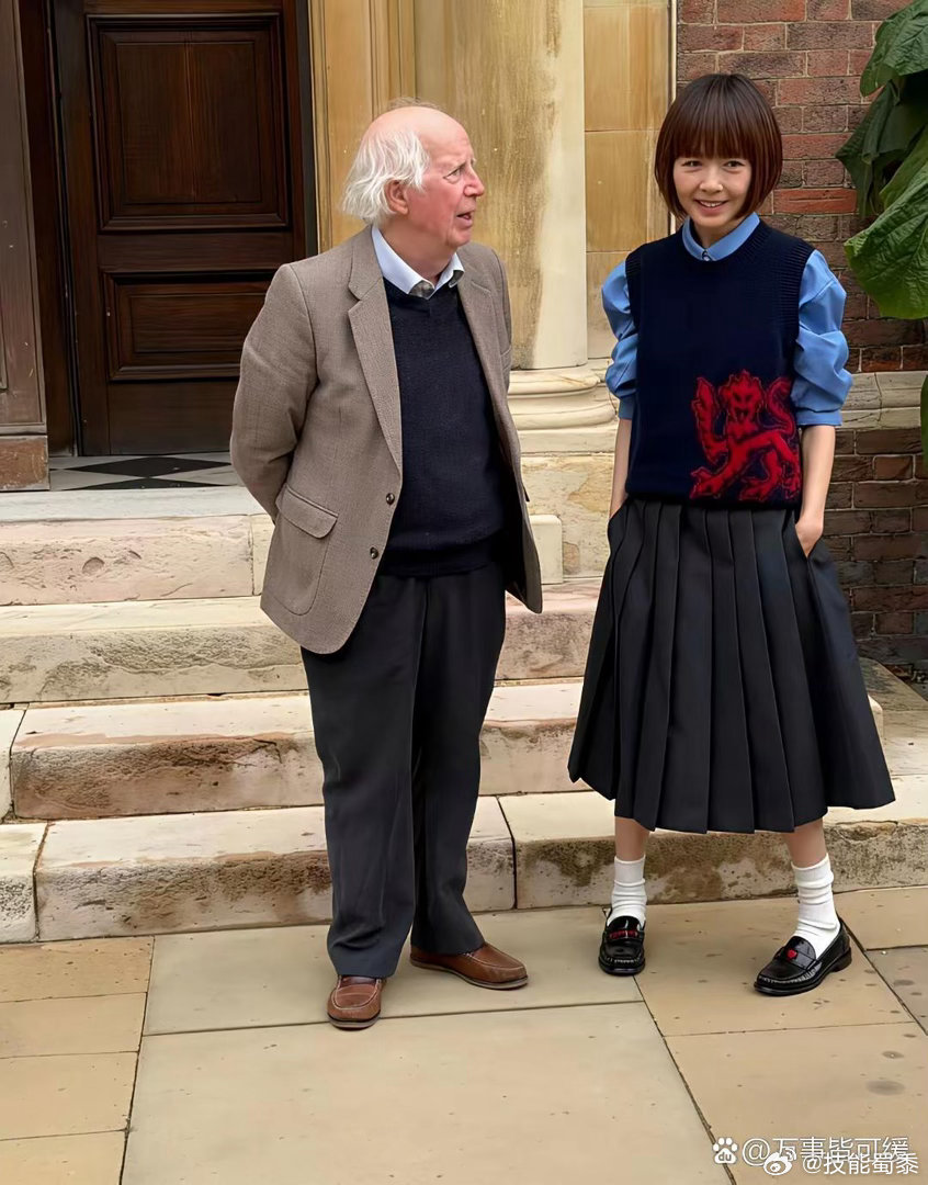 著名主持人鲁豫现身英国剑桥，完全看不出来已经56岁，满满的少女感，穿搭也非常有气