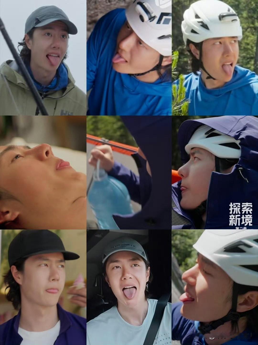 这舌苔颜色很健康啊 ​​​，哈哈这个吐舌头和小孩一样好自然。