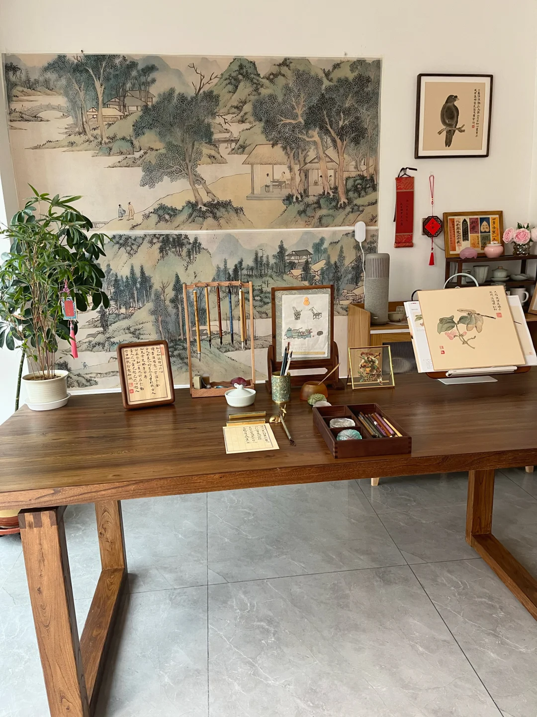 来2年学了点爱好，2米书桌正好装下 时间过得太快 从来到自学书画以来 ...