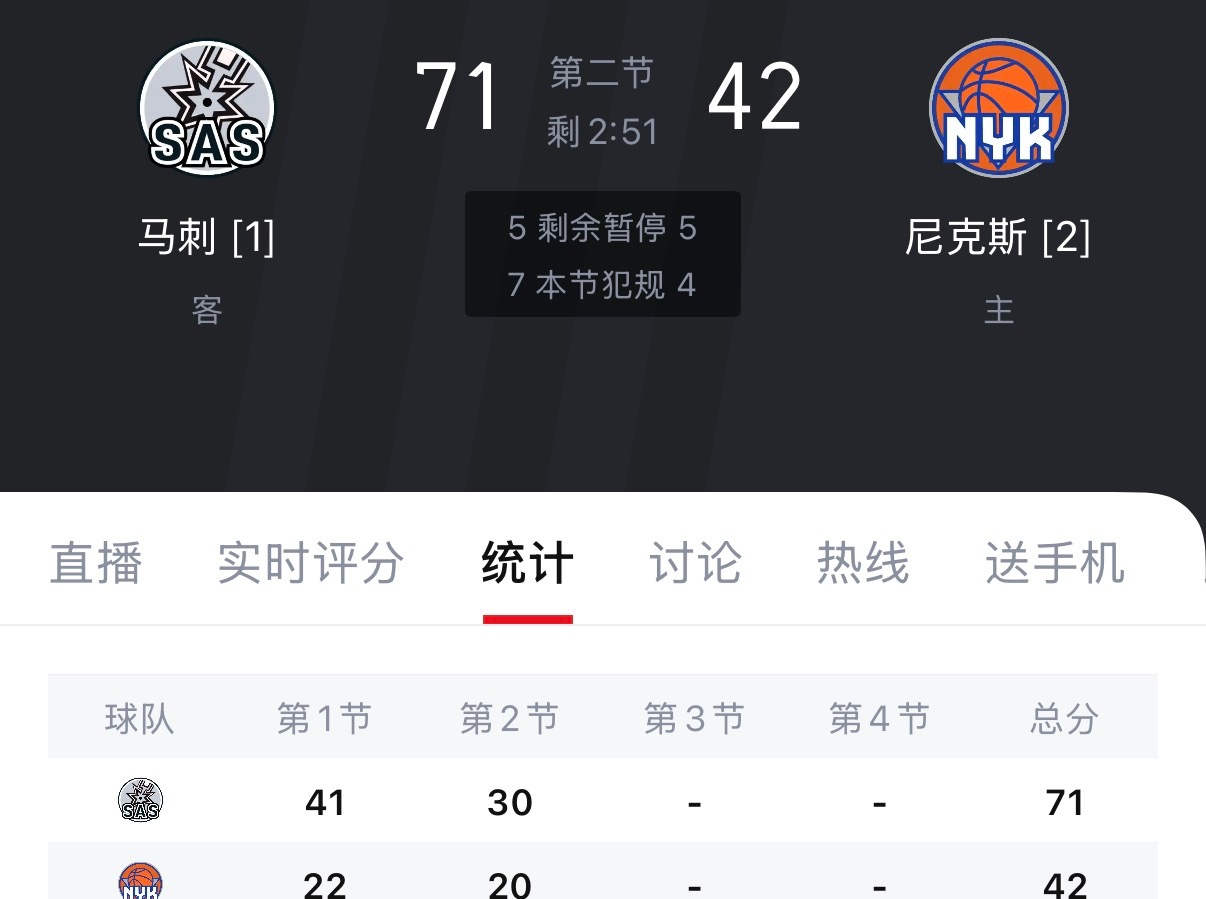 29分了………这还是在尼克斯主场 