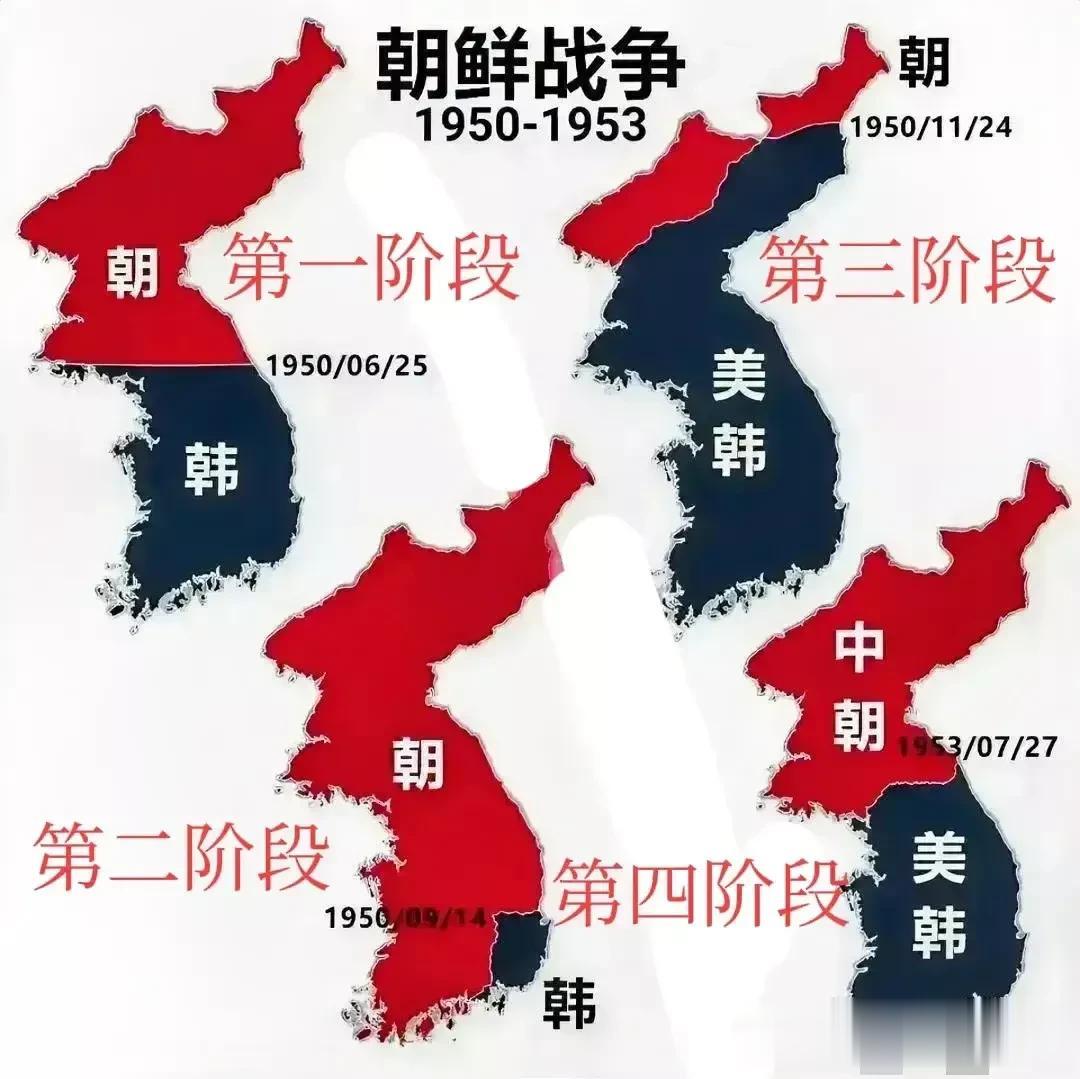 朝鲜战争到底谁赢了？
朝攻韩败
美攻朝败
中攻美败