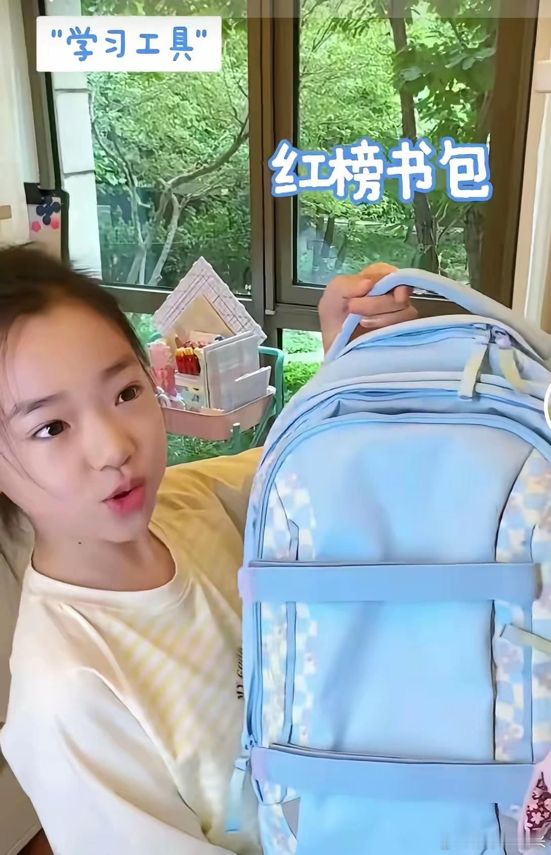 不得不说，贫穷限制我的想象，看到董璇女儿小酒窝介绍她的书包，一查价格，我真的倒吸